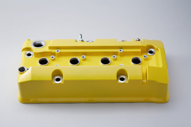 Spoon Sports Yellow Head Cover - F20C - Engine Bay