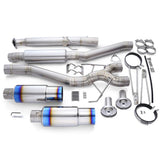 Tomei Expreme Ti Type D Titanium Cat Back Exhaust Dual Exit - Exhaust Garage IMMI