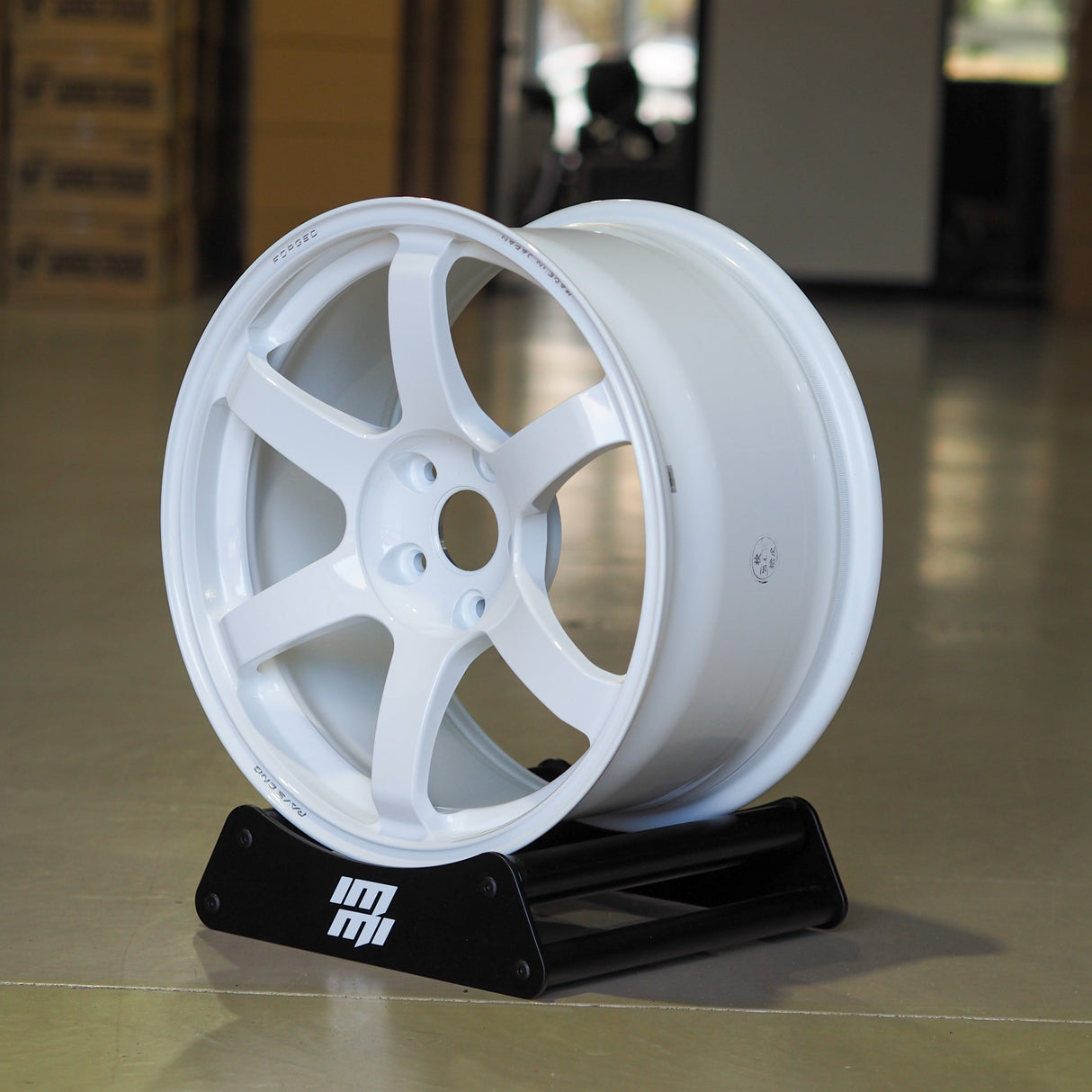 Volk Racing TE37 Saga SL - 18x9.5 +38 5/120 - In Stock -   Wheels 18x9.5j +38 5x120 (face 4)(custom spec) / Dash Whi Garage IMMI Garage IMMI