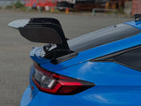 CLEiB Swan Neck Carbon Fibre GT Wing - Wet Carbon - Aero