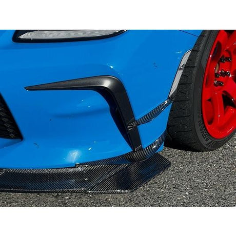 CLEiB Twin Canards GR86 / BRZ (ZN8 / ZD8) Aero corner blue sports car carbon