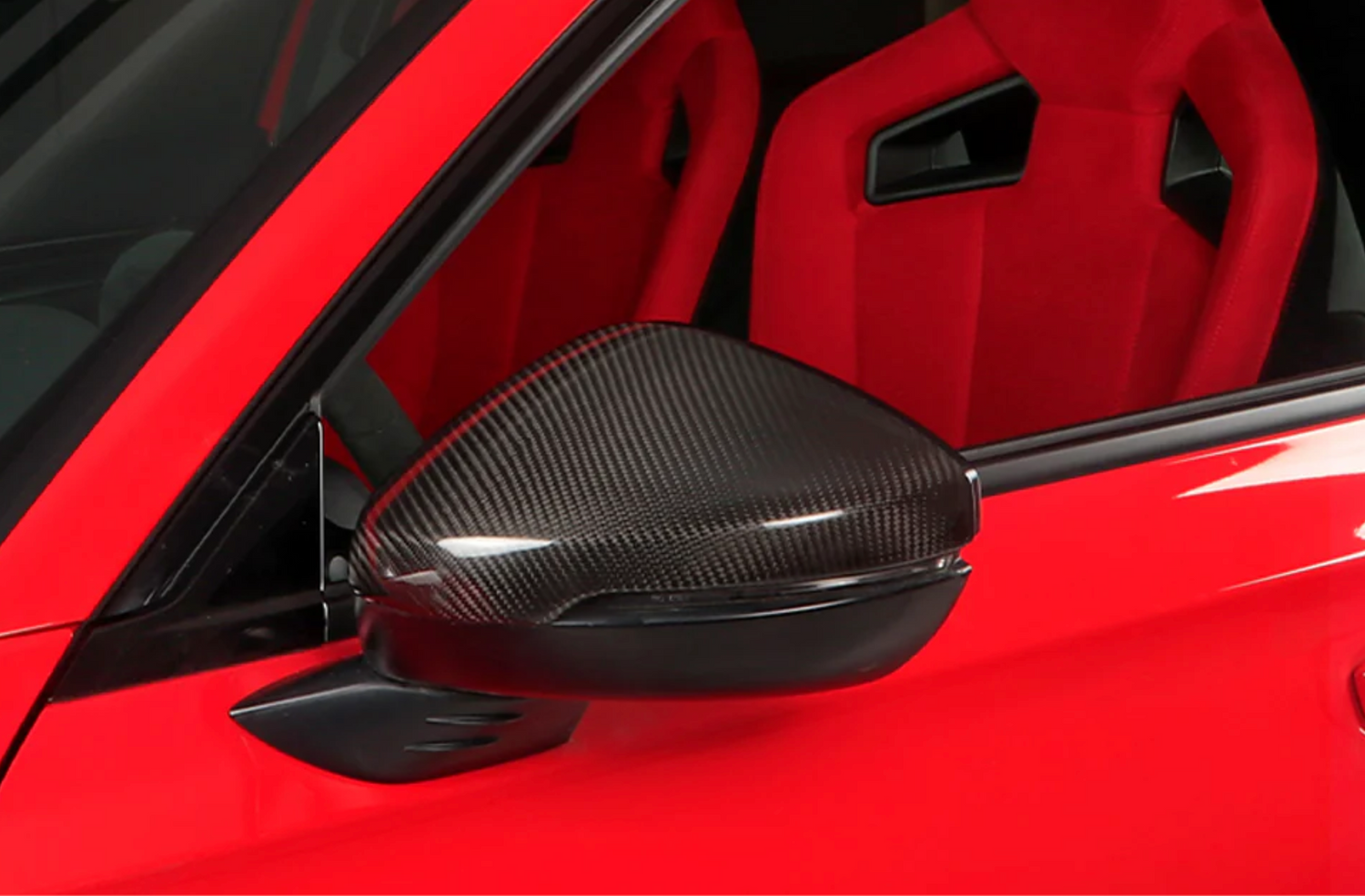 Create Carbon - Carbon Fibre Side Mirror Covers - Interior