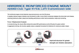 Hardrace 6MT Hardened Gearbox Mount Left Hand - Suspension