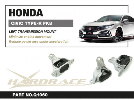 Hardrace 6MT Hardened Gearbox Mount Left Hand - Suspension