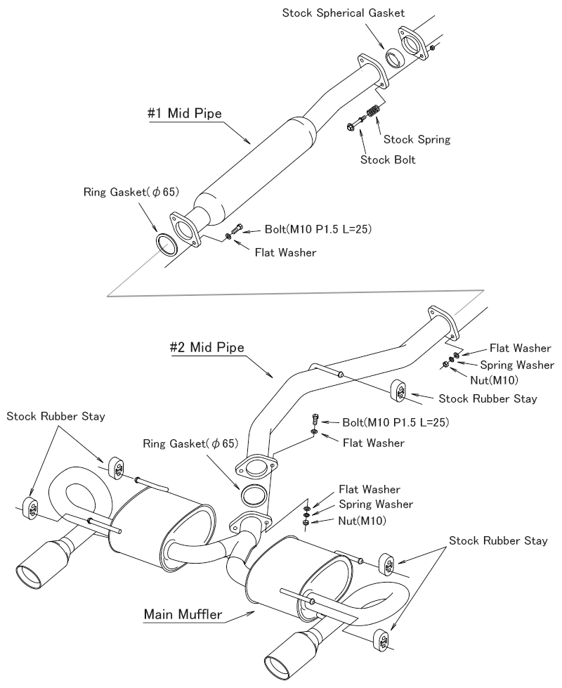HKS Legamax Sports Exhaust GR86 ZN8 / BRZ ZD8 Exhaust
