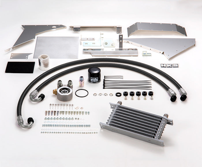 HKS Oil Cooler Kit - Engine Bay