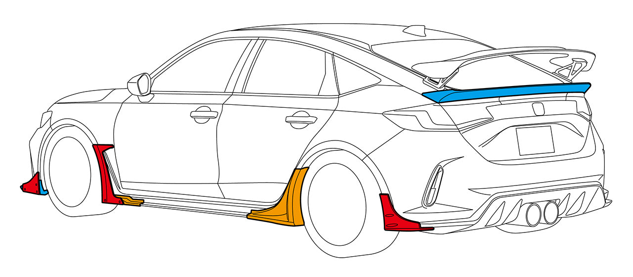 HKS Type-S Rear Bumper Spoiler - Aero