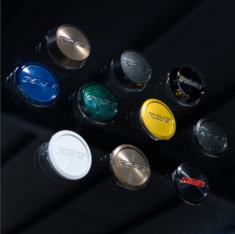 x4 Matching Rays Centre Caps New Shining colours (SI SZ HM) - Add-ons