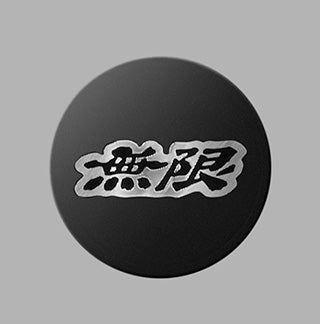 Mugen FR10 Centre Caps (BBS) - Mugen (Black & Silver) - Wheel Accessories