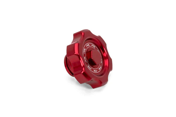 PRL Motorsports V2 Billet Oil Cap Red - Engine Bay