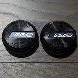 Rays gramLIGHTS Centre Caps - Black/Black - Wheel Accessories