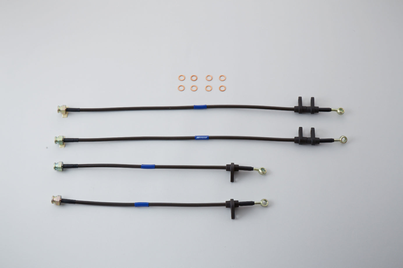 Spoon Sports Braided Brake Hose Set - AP2 - Engine Bay