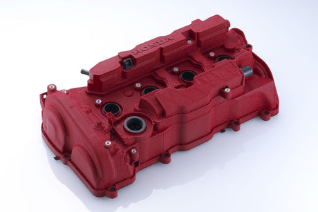Spoon Sports Red Valve Cover - Engine Bay