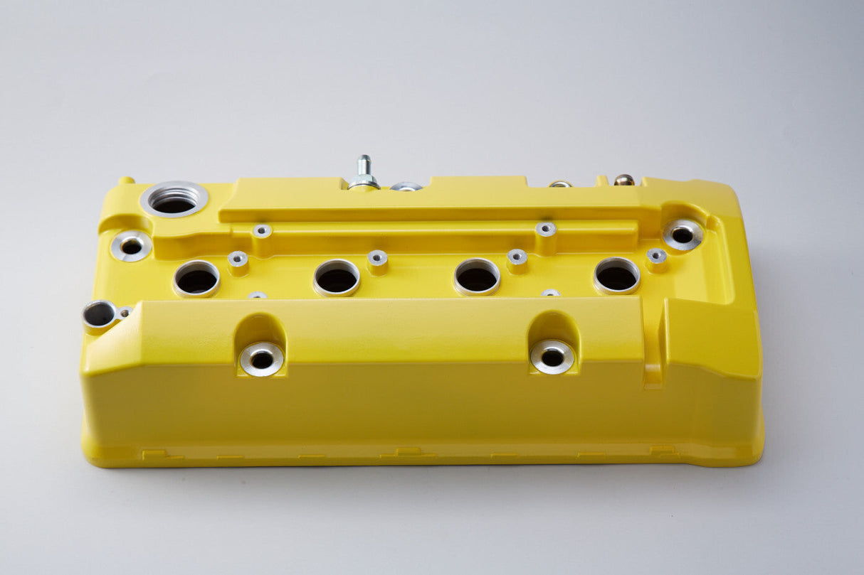 Spoon Sports Yellow Head Cover - F20C - Engine Bay