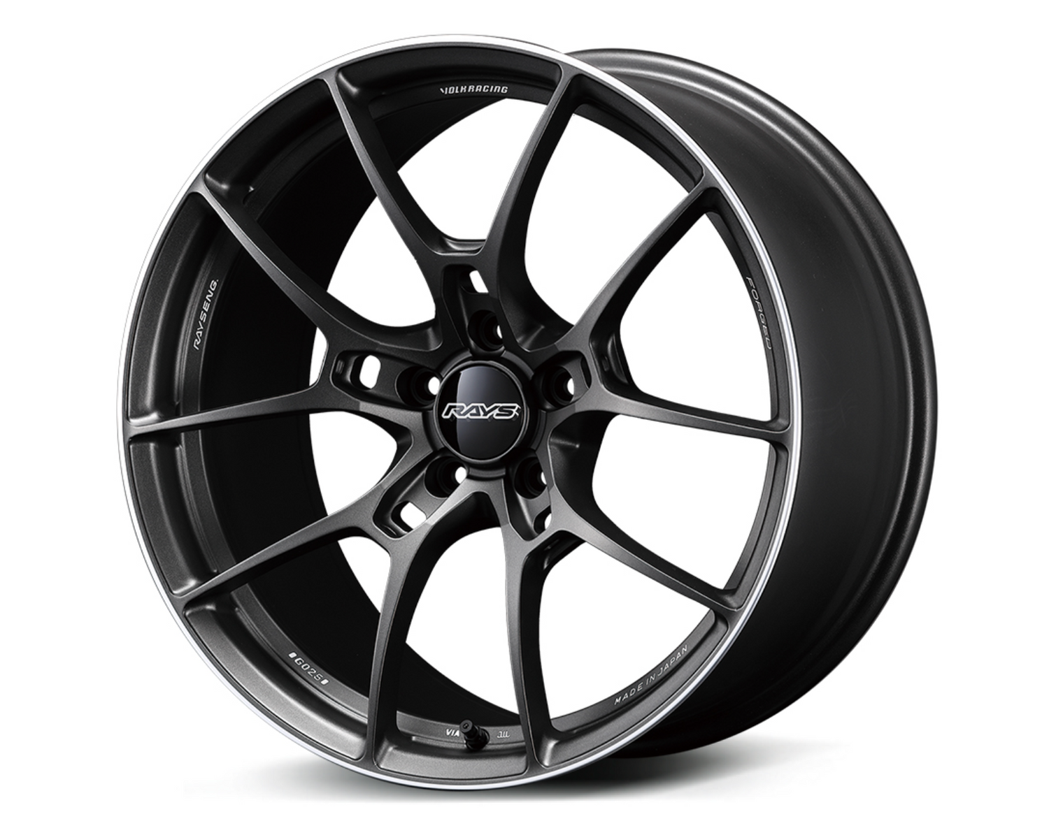 Volk Racing G025 - 18’’ & 19’’ Preorder - 18x9.5j + 45 5x120 (face 3) / Matte Gunblack/Rim Edge (MK) - Wheels